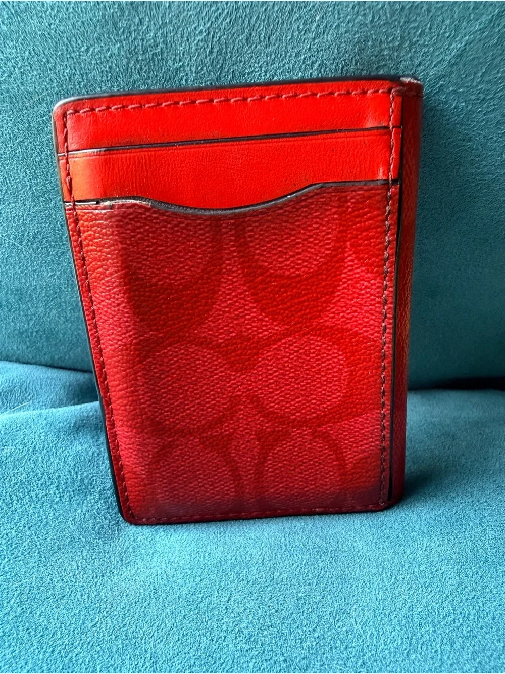 Coach 🔥 Magnetic Card Case | Miami Red | Magnetic Closure